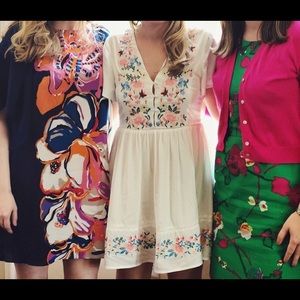 Show Me Your Mumu Flower Embroidery Dress